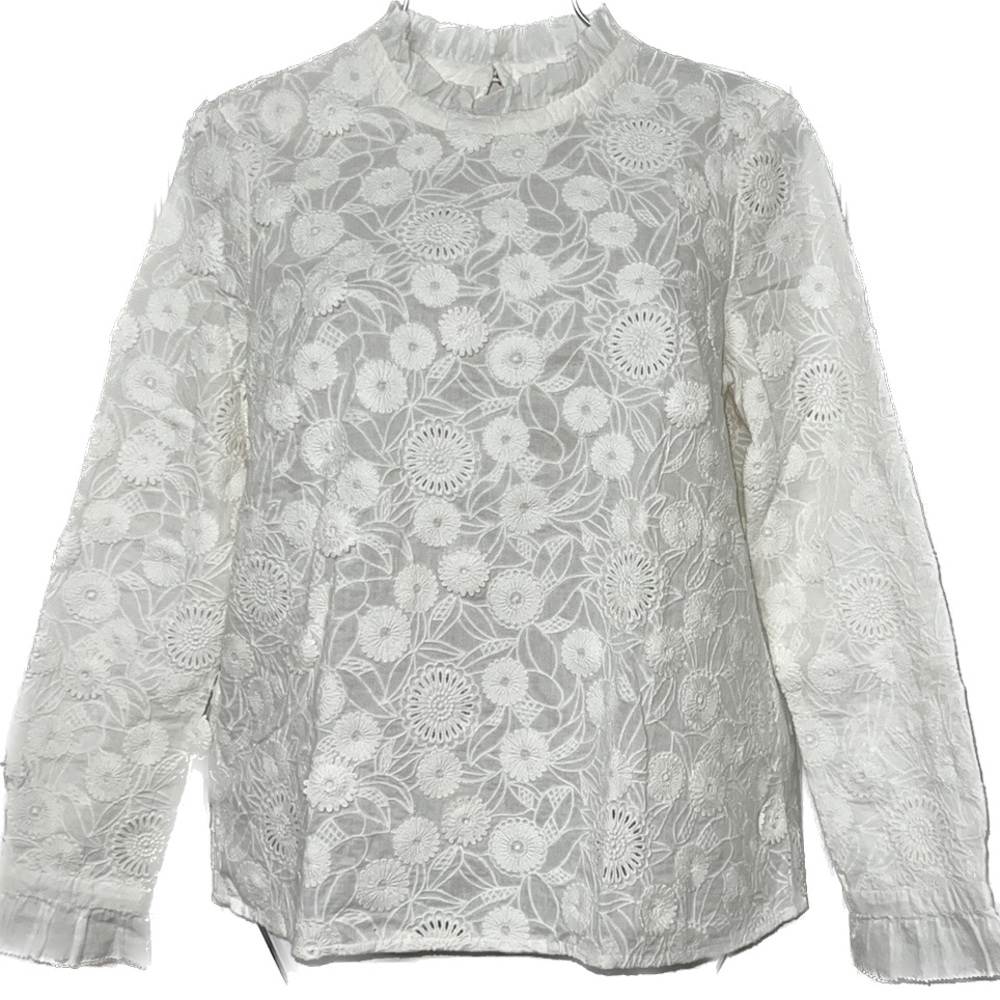 Bonpoint Paris. Cotton Floral shirt. NWOT